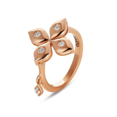 Bague Mikou en or rose et diamants