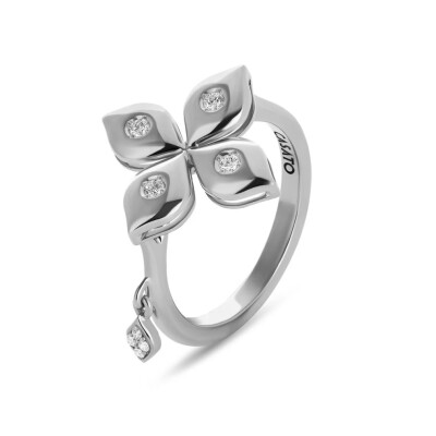 Bague Mikou en or gris et diamants