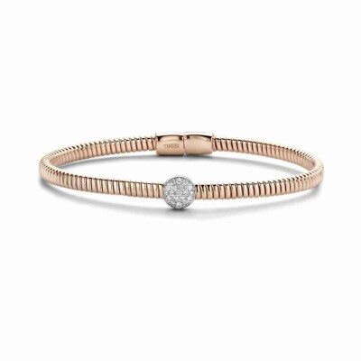 Bracelet Amsterdam Tubogas en or rose et diamants