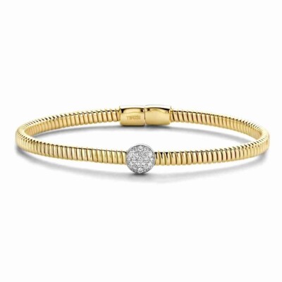 Bracelet Amsterdam Tubogas en or jaune et diamants