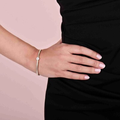 Bracelet Amsterdam Tubogas en or jaune et diamants