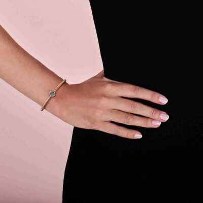 Bracelet Milano Sweeties en or rose, hématite et diamants