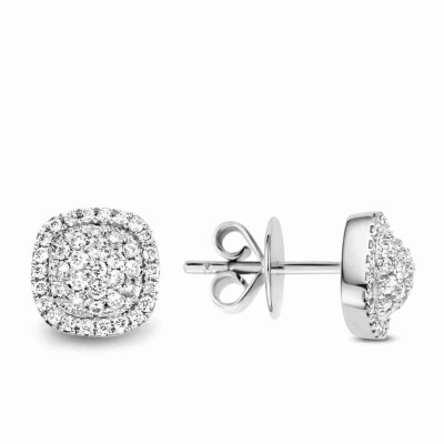Boucles d'oreilles Milano Sweeties en or gris et diamants