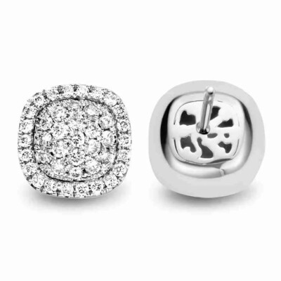 Boucles d'oreilles Milano Sweeties en or gris et diamants