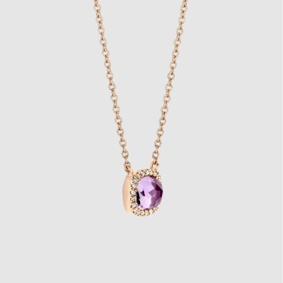 Pendentif Milano Sweeties en or rose, améthyste et diamants