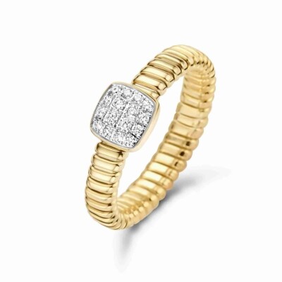 Bague Amsterdam Tubogas en or rose et diamants