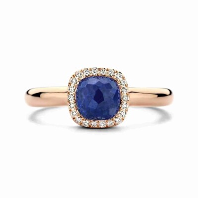 Bague Milano Sweeties en or rose, lapis lazuli et diamants