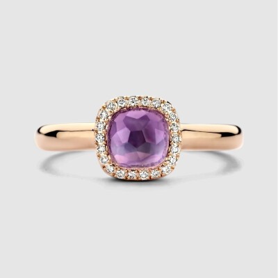 Bague Milano Sweeties en or rose, en améthyste et diamants