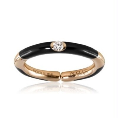Bague Adolfo Courrier Populse Glam en or rose et diamants
