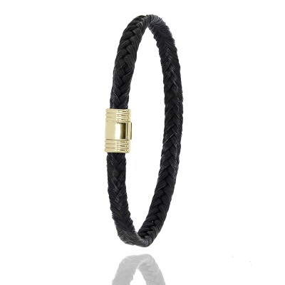 Bracelet Albanu Matetsi en poil de girafe tressé