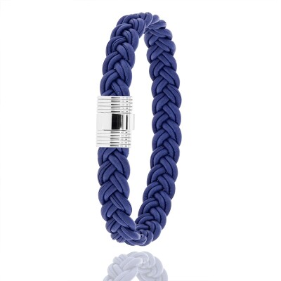 Bracelet Albanu en cuir de pomme, fermoir acier