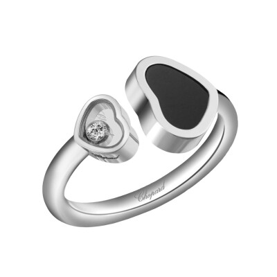 Bague Chopard Happy Hearts noir