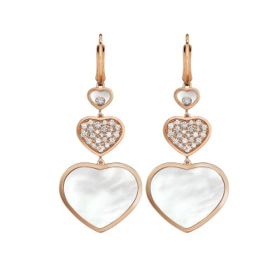 Boucles d'oreilles Chopard Happy Hearts