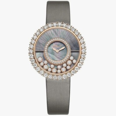 Montre Chopard Happy Diamonds Nacre Tahiti noire