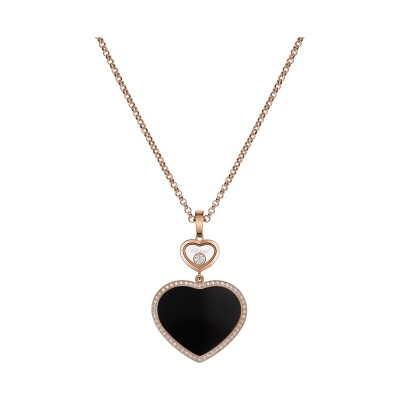 Pendentif Chopard Happy Hearts Onyx