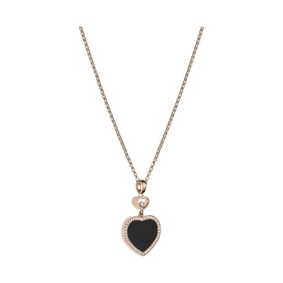 Pendentif Chopard Happy Hearts Onyx