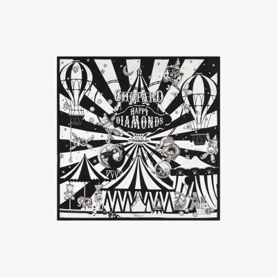 Foulard Chopard Happy Circus Noir et Blanc
