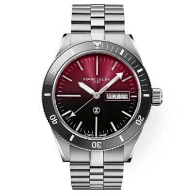 Montre Favre Leuba Deep Raider Burgundy