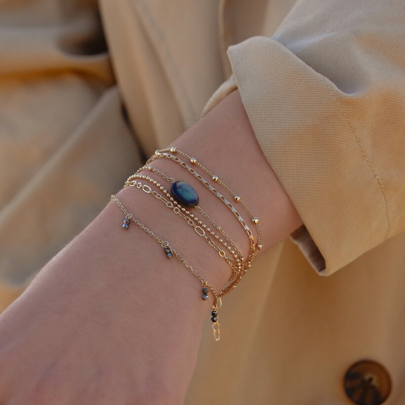Le bracelet plaqué or Alma