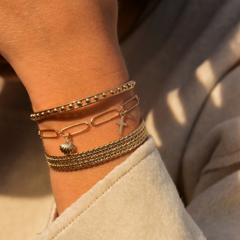 Le bracelet plaqué or Isadora