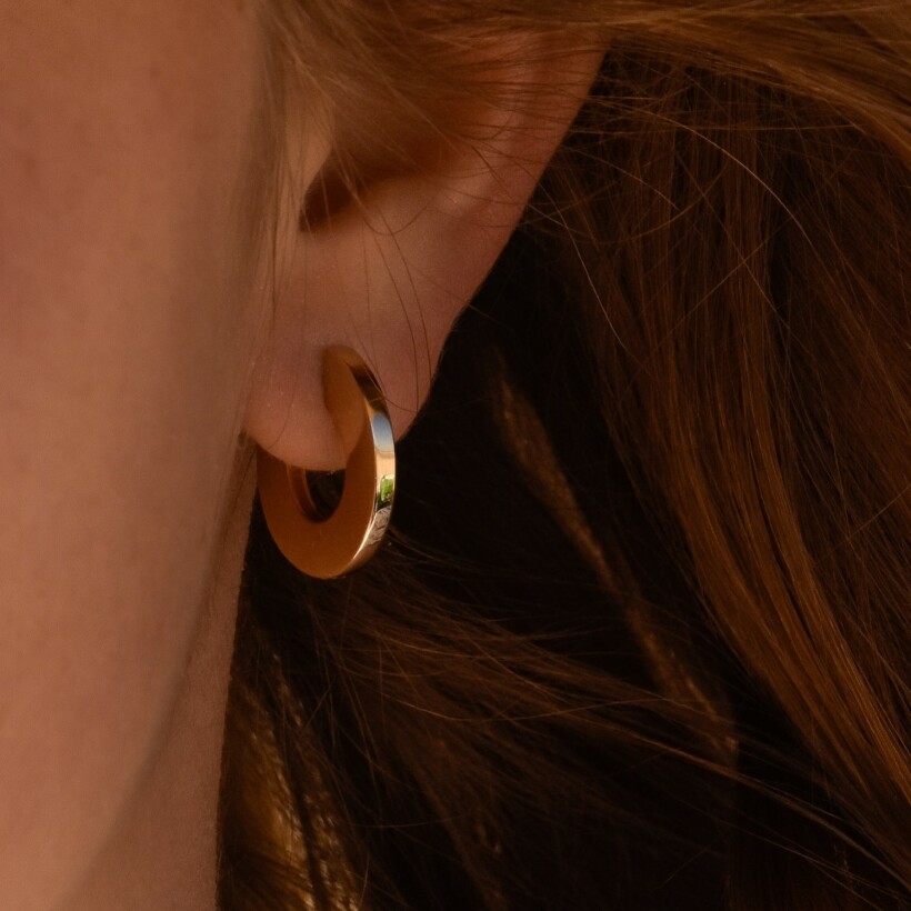 Les boucles d'oreilles plaqué or Manon