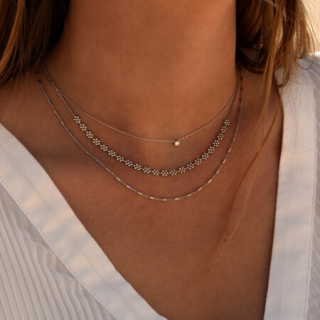 Le collier argent Lia