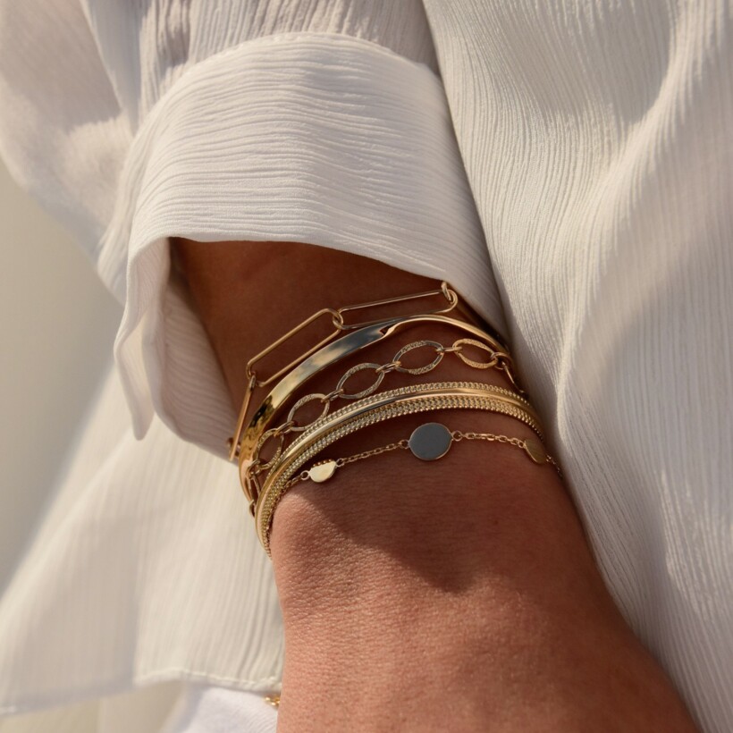 Le bracelet plaqué or Aïda