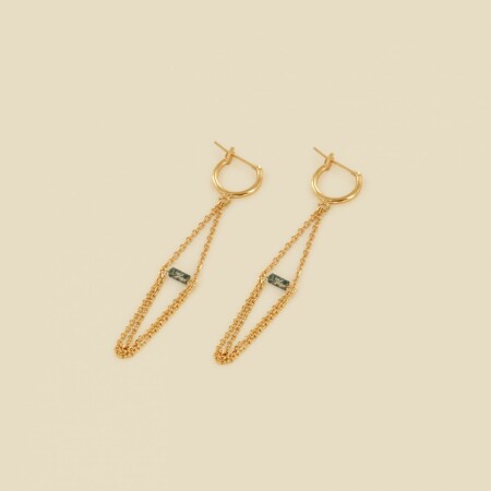 Les boucles d\'oreilles plaqué or Hendri