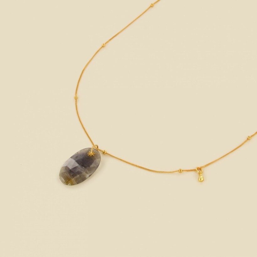 Le collier Rosekafé Isana labradorite