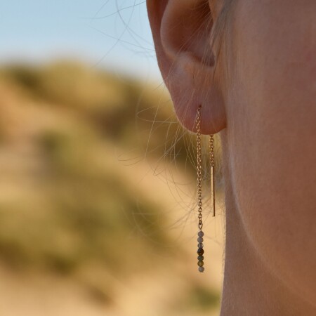 Les boucles d'oreilles plaqué or Nelia