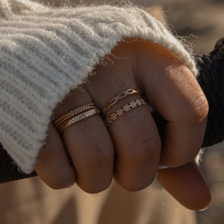 La bague plaqué or Alix