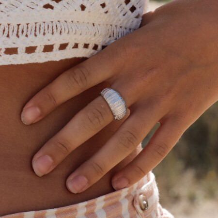 la bague argent Faustine