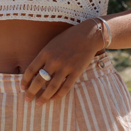 la bague argent Faustine