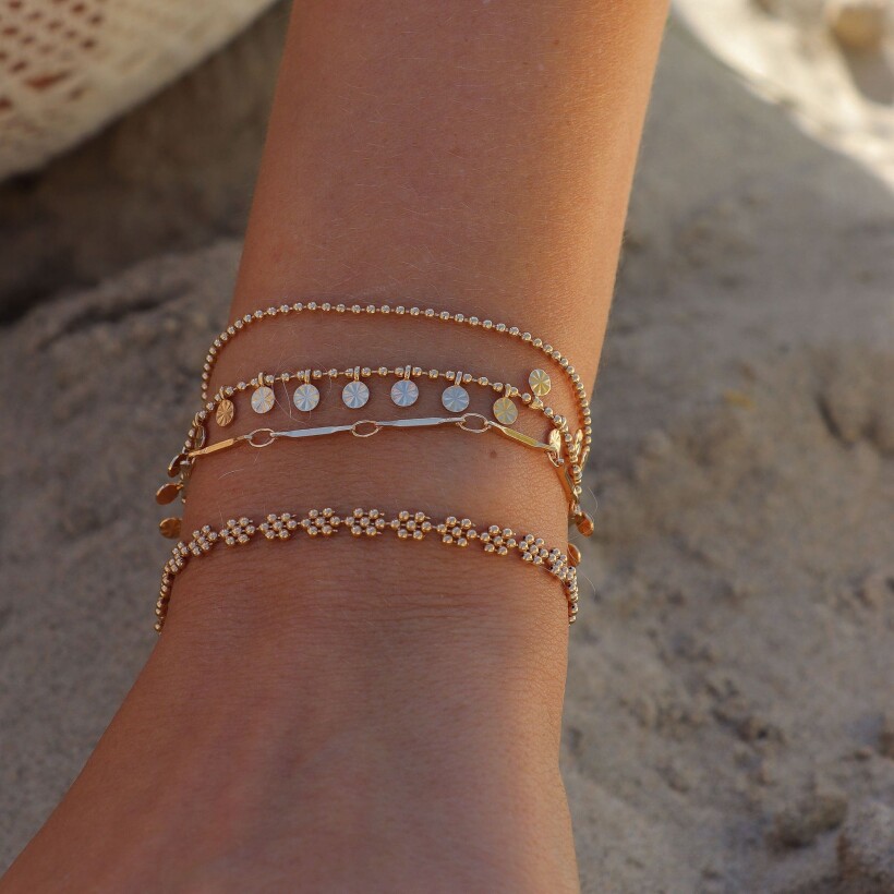 Le bracelet plaqué or Dorine
