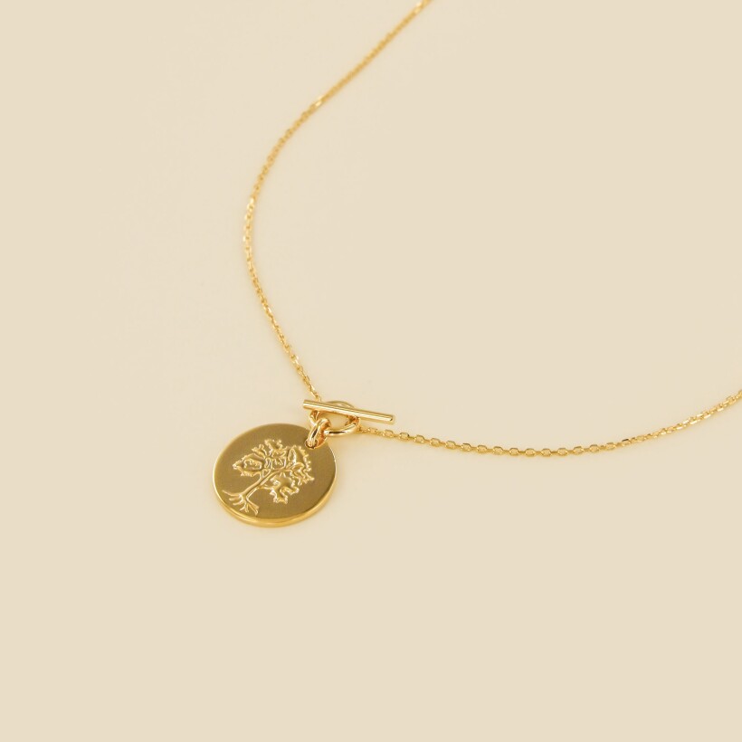 Le collier plaqué or arbre de vie Delphes