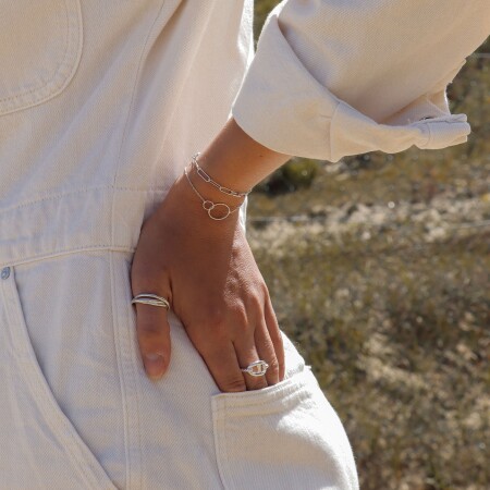 La bague Canyon argent Erine