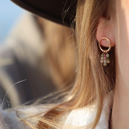 Les boucles d’oreilles Flavie