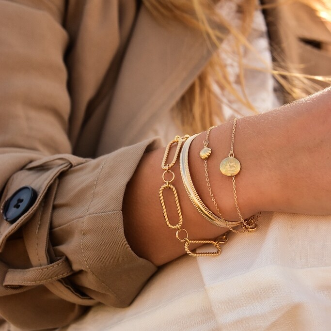 Le bracelet plaqué or Ammara