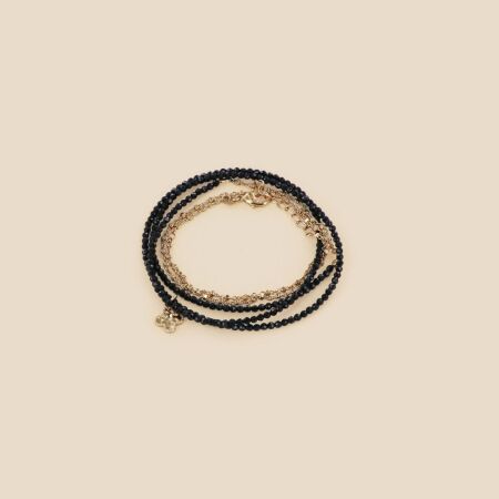 Le bracelet multi-tours Thirza noir