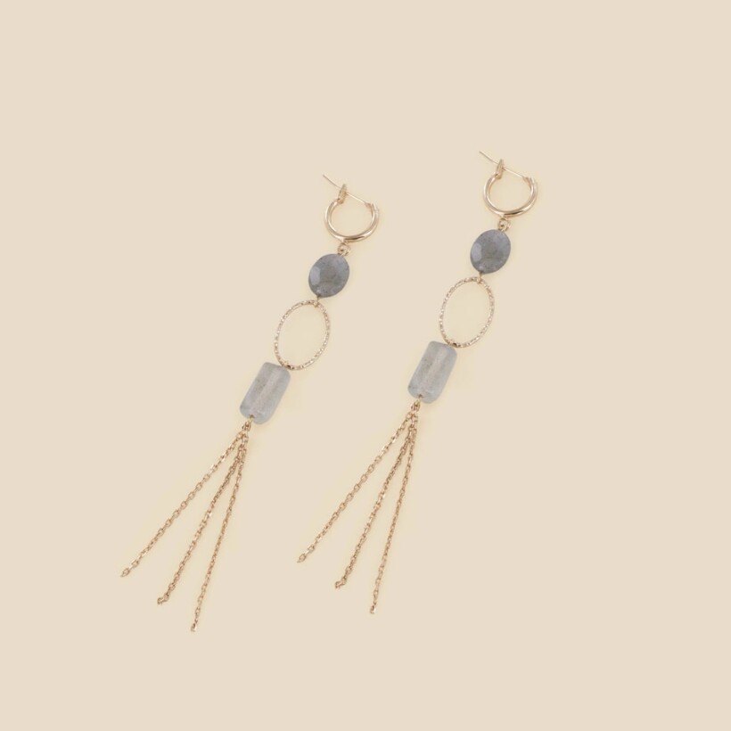 Les boucles d'oreilles plaquées or Thalie