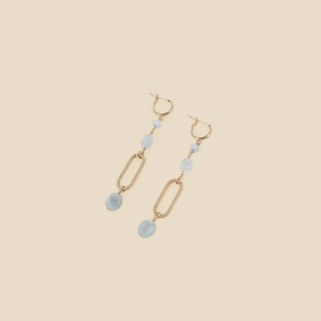 Les boucles d'oreilles plaquées or Thim