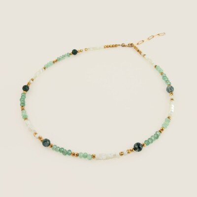 le collier en pierre naturelle verte guillemette