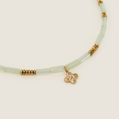 le collier pierre naturelle et pendentif Aimée