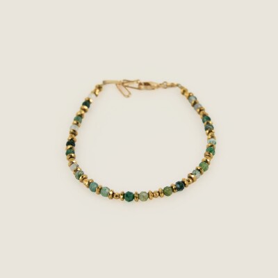 le bracelet pierre naturelle vert natti