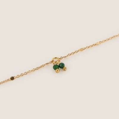 le bracelet fin pierre naturelle Amaré vert