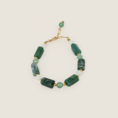 le bracelet pierre naturelle verte Sophie