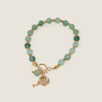 le bracelet pierre naturelle vert Eugenie