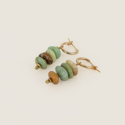 boucle d'oreille pierre naturelle Albane