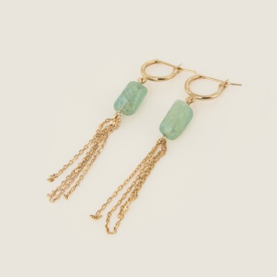 les boucles d'oreilles pierres naturelles Ninon