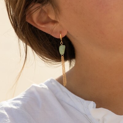 les boucles d'oreilles pierres naturelles Ninon